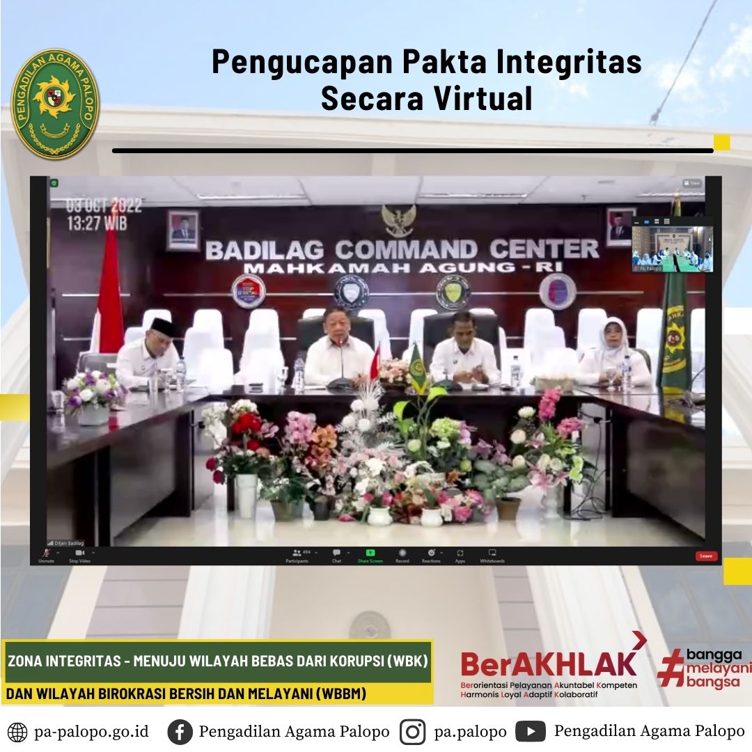 20221003 Pembacaan Pakta Integritas Virtual 1